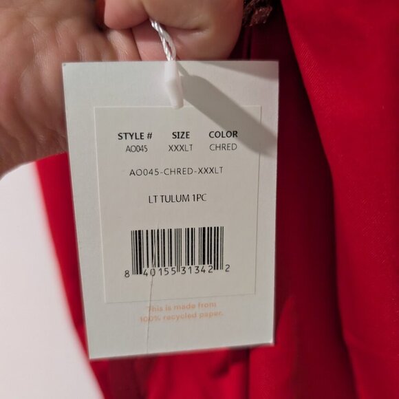 NWT Andie Swim | The Tulum One Piece Cherry Red (XXL-Long Torso) - Picture 9 of 9